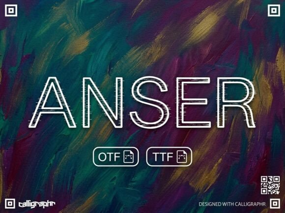 Anser: A Display Font for Bold Campaigns