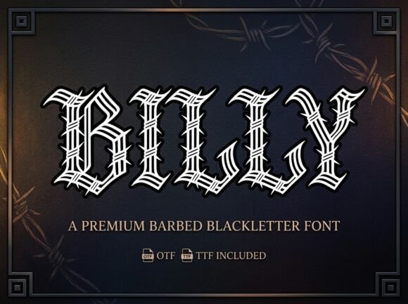 Billy Font: Bold, Rebellious, Unforgettable