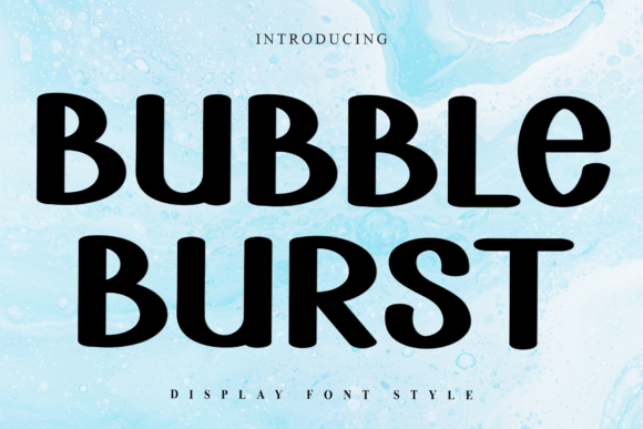 Bubble Burst Font for Festive Design