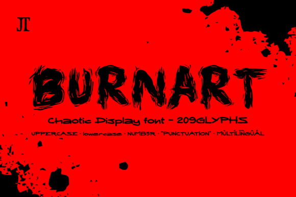 Burnart Font: Bold, Chaotic, Unapologetic