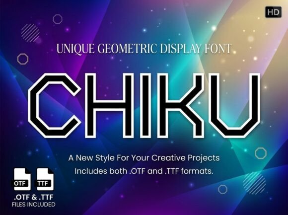 Chiku Font: Modern Aesthetics for Creative Makers