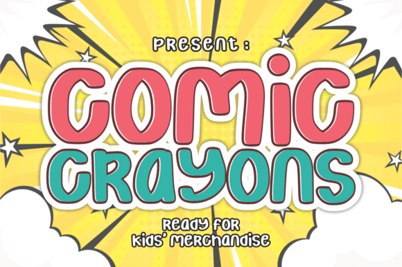 Comic Crayons Font for Creative Projects