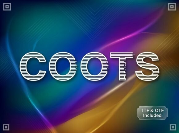 Coots Font: High-Tech Display Type