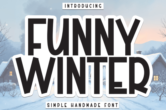 Funny Winter Font for Creative Projects