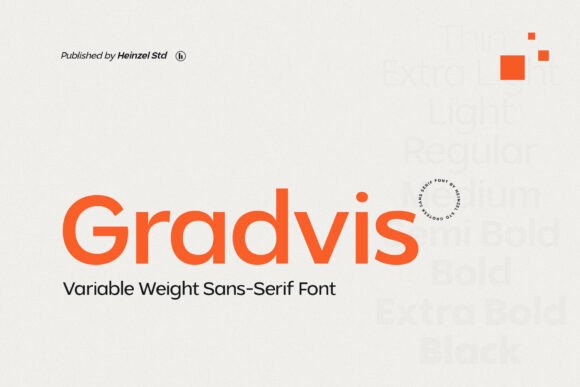 Gradvis: A Modern Typeface for Clear Design