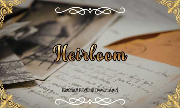 Heirloom Font for Elegant Web Design