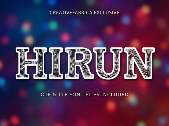 Hirun Font for Creative Projects