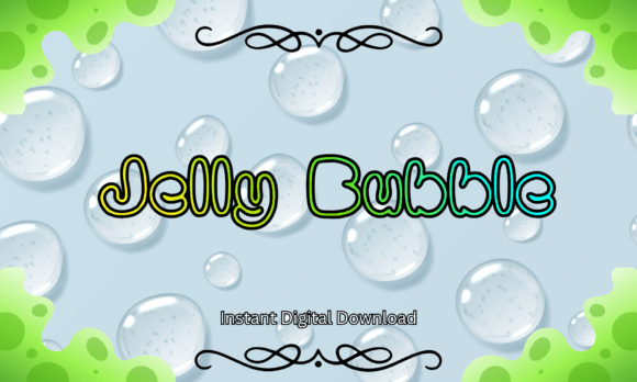 Jelly Bubble Font for Playful Branding