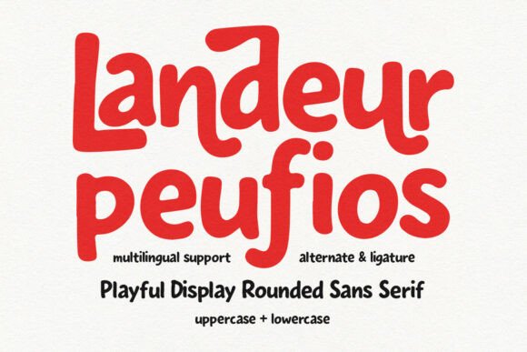 Landeur Peufios Font for Business