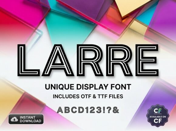 Larre: A Modern Display Typeface