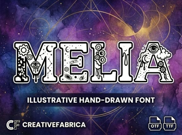 Melia: A Surreal Display Font