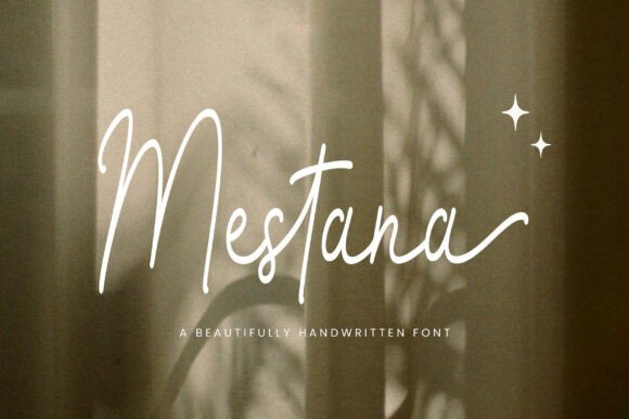 Mestana Font: Handwritten Elegance for Makers
