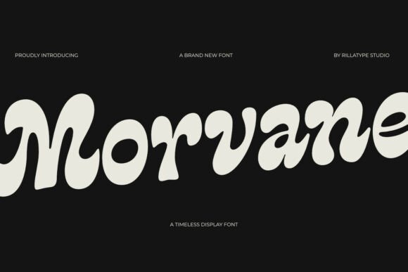 Morvane: A Retro Display Font for Polished Branding