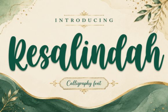 Resalindah: A Soft Script Font for Elegant Design