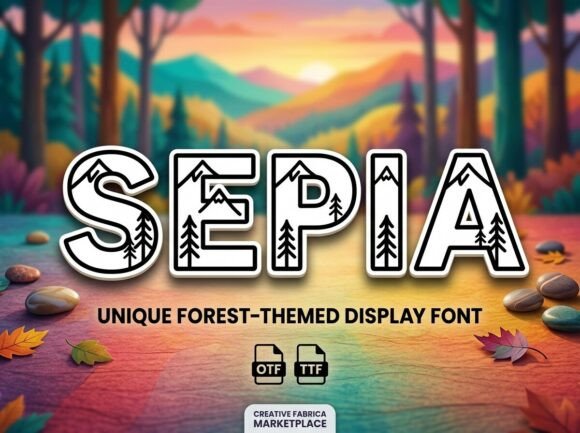 Sepia: A Wild Display Typeface