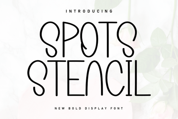 Spots Stencil Font for Creative Design