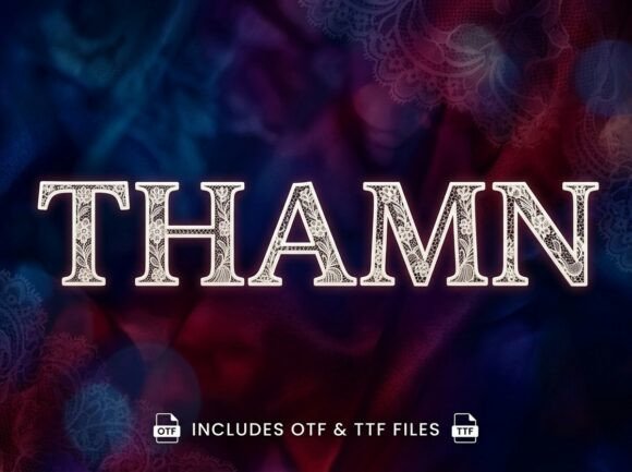 Thamn: A Bold Display Font for Creative Branding