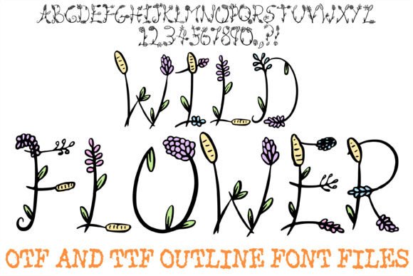 Wildflower Floral Font Review